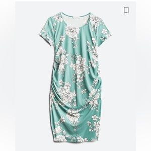 MATERNITY SHORT SLEEVE MATERNITY KNIT DRESS